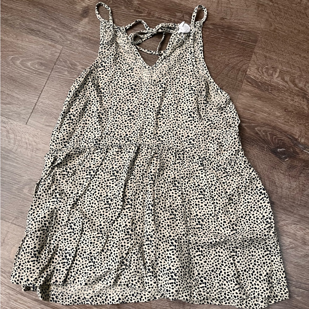 Cheetah print dressy tank